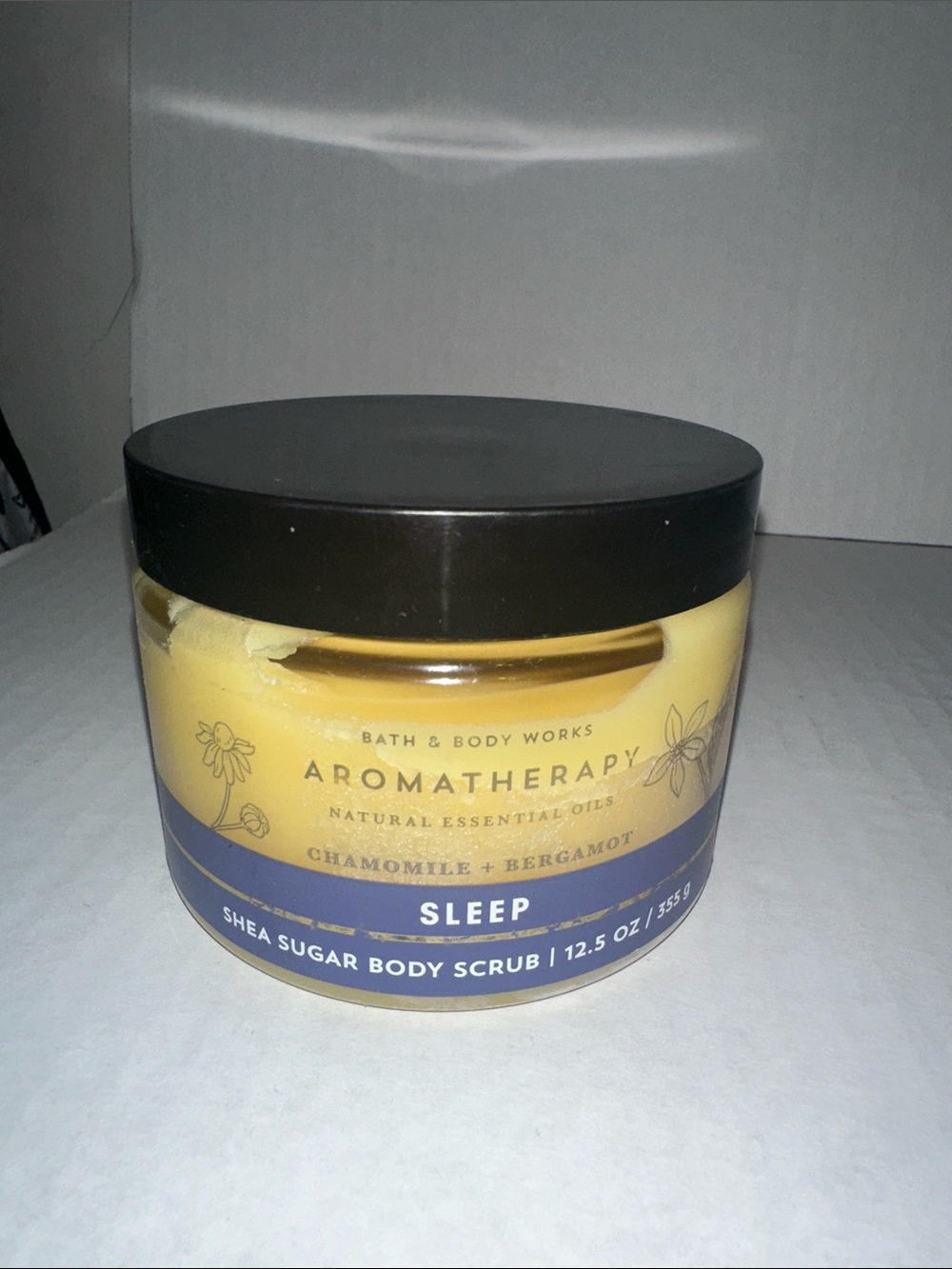 Aromatherapy sleep chamomile & bergamot shea sugar body scrub